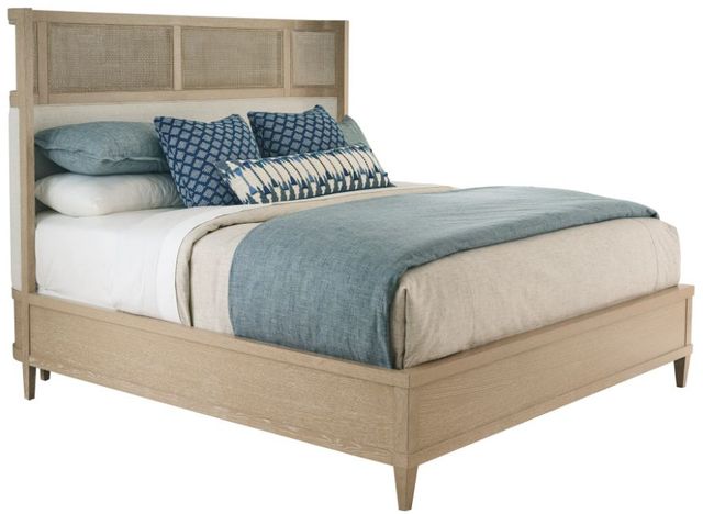 Lexington Home Sunday Morning Sagamore Cane Pearl Queen Upholstered Bed-0