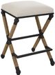 Uttermost® Firth Black/Natural/Oatmeal Counter Stool-0