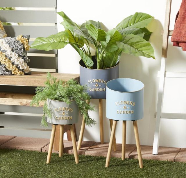 Deco Marche 3-Piece Multi-Colored Planter Set-4