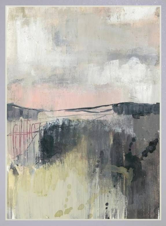 Classy Art Blush Horizon I by Jennifer Goldberger Mirrored Frame Wall Art-1