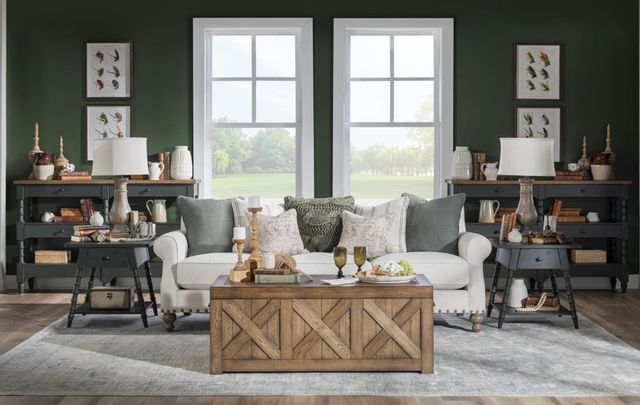 Legacy Classic Vintage Market Mallard Green 1-Drawer End Table-1