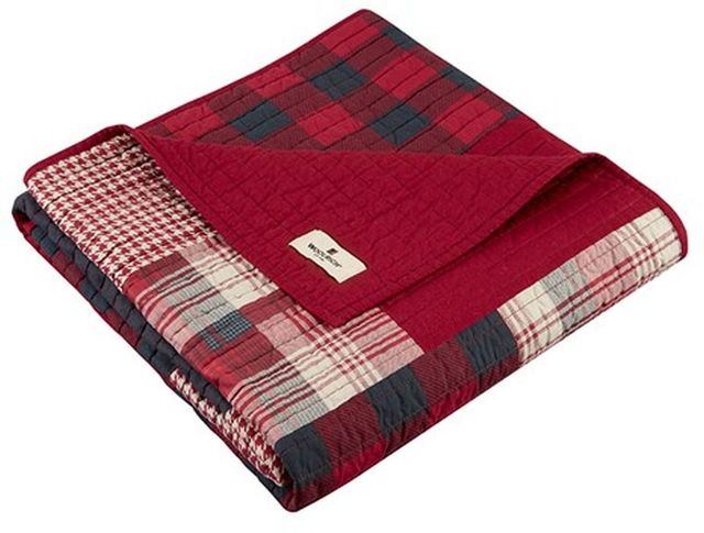Olliix by Woolrich Red Sunset Quilted Throw-1