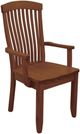 Urban Collections by Yutzy Woodworking Empire Brown Dining Arm Chair-0