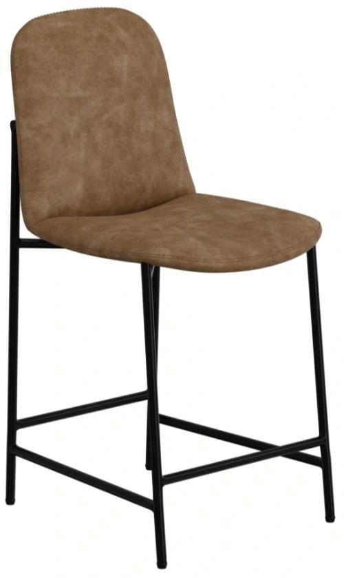 International Furniture Direct Seating Black/Cognac 39" Counter Stool-0