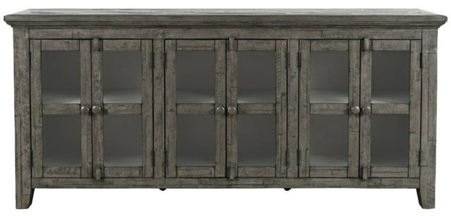 Jofran Inc. Rustic Shores Stone 6-Door Low Accent Cabinet-2