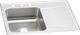 Elkay Lustertone® Classic Lustrous Satin 33" x 22" x 7-5/8" 3-Hole Single Bowl Drop-In Sink with Left Drainboard-0