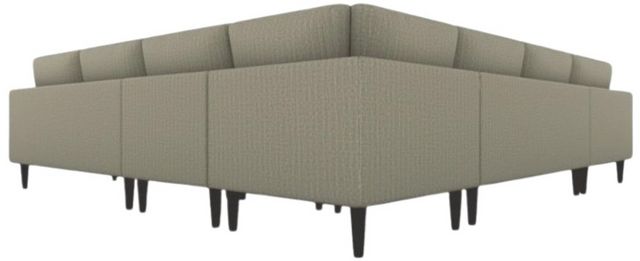 Best® Home Furnishings Customizable Trafton 5-Piece Left-Arm Facing Sectional and Chaise with Espresso Legs-3