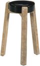 Hammary® Hidden Treasures Dark Cast Glass Top Accent Table with Brown Base-0