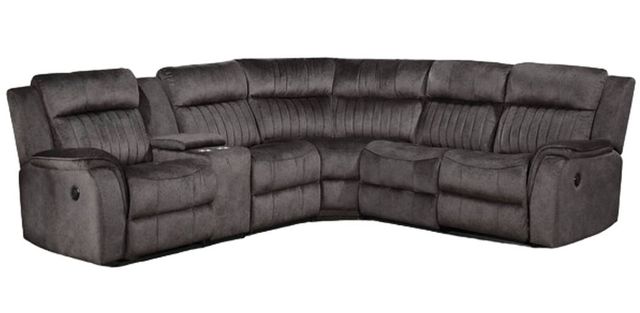 Milton Greens Stars 7-Piece Dark Gray Modular Power Recliner Sectional-0