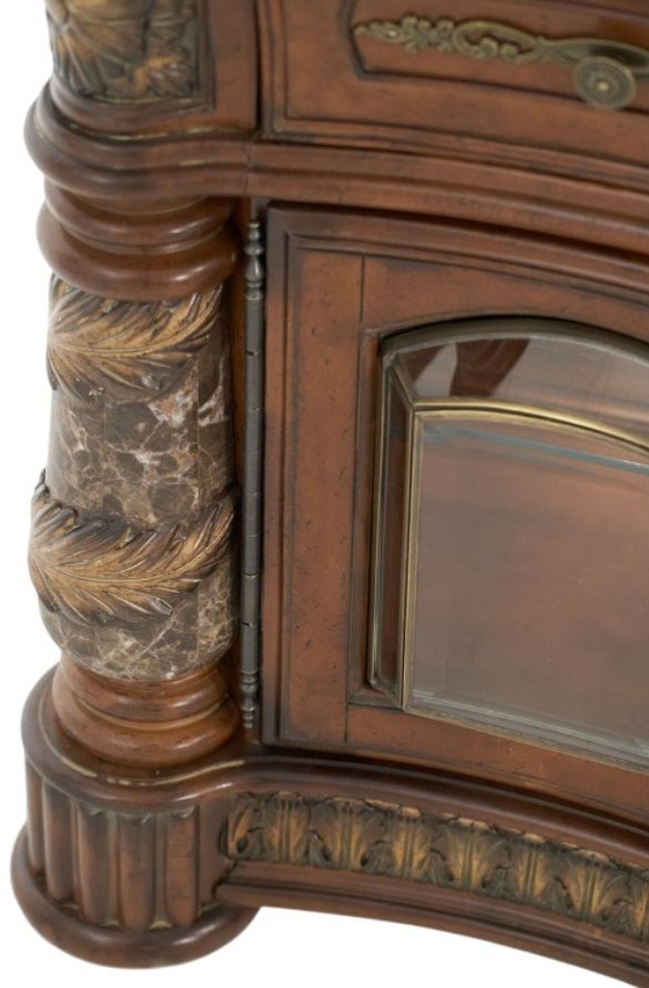 Michael Amini® Villa Valencia 2-Piece Classic Chestnut China and Buffet Set-2