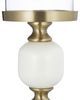 A & B Home Gold/White Pillar Candle Holder with Pebble Design-3