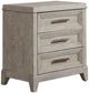 Liberty Furniture Belmar Silver Champagne/Washed Taupe Nightstand-0