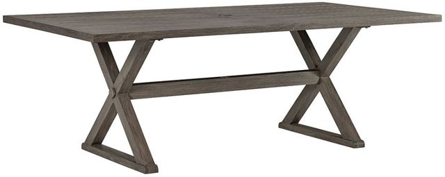 Lane Venture® Mystic Harbor French Grey Rectangular Dining Table-0