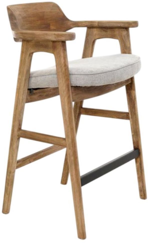 Nest Home Collections Wagner Anew Gray/Natural Bar Chair-0