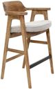 Nest Home Collections Wagner Anew Gray/Natural Bar Chair-0