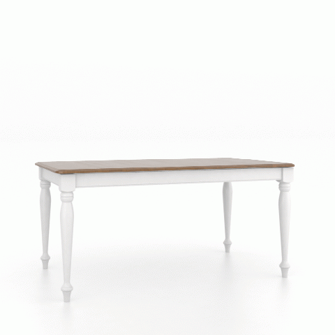 Canadel Customizable Gourmet 64" VD Turnip Foot Dining Table-3