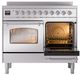 Ilve® Nostalgie II Series 40" Stainless Steel Pro Style Induction Range-3