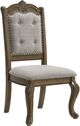 Elements International Madison Park Beige/Brown Dining Side Chair -0