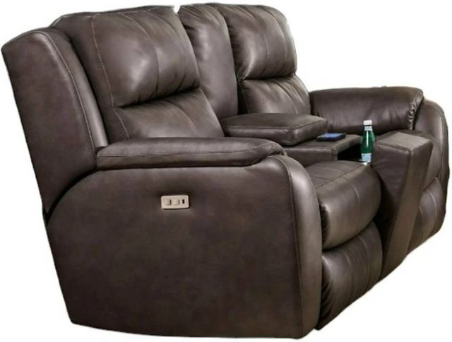 Southern Motion™ Customizable Marquis Double Power Reclining Loveseat with Headrest, Console, Hidden Cupholders and Next Level-0