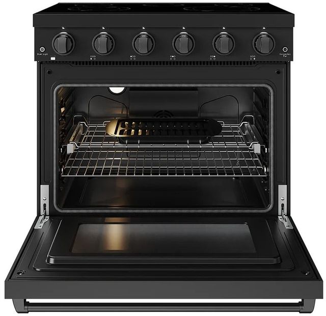 Title: Thor Kitchen® Gordon Ramsay 36" Black Freestanding Pro Style Electric Range-1