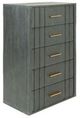 VIG Furniture Modrest Manchester Brass/Dark Gray Chest-0