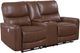 Coaster® Greenfield Saddle Brown Power Reclining Loveseat with Console-0