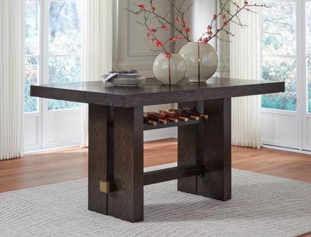 Signature Design by Ashley® Burkhaus Dark Brown Counter Dining Table