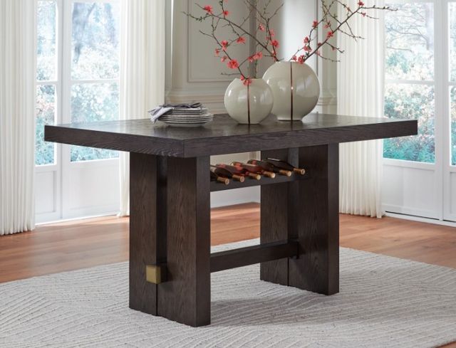 Signature Design by Ashley® Burkhaus Dark Brown Counter Dining Table-4