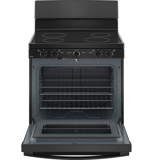 GE® 30" Black Freestanding Electric Range-1