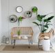 A & B Home 5-Piece Gunmetal Round Wall Planter Set-5