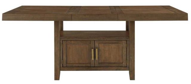 Steve Silver Co. Garland 7-Piece Distressed Toffee/Gray Counter Dining Table Set-2