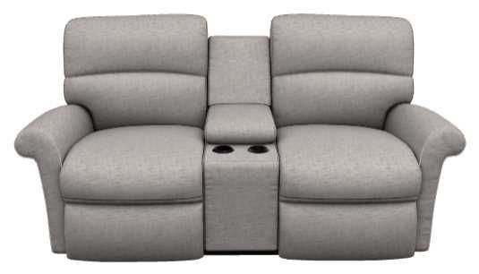La-Z-Boy® Robin Smoke Power Reclining Loveseat with Console and Headrest-1
