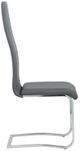 Coaster® Montclair 4-Piece Grey/Chrome Upholstered High Back Side Chairs-2