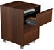 BDI Cascadia® 6207 Mobile File Pedestal-Chocolate Stained Walnut-2