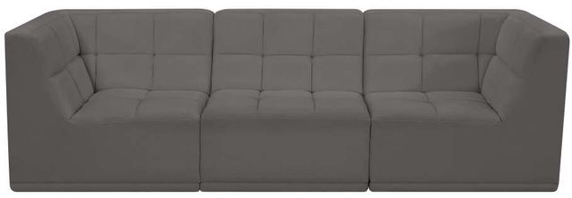 Meridian Furniture Relax Grey Velvet 98" Modular Sofa-1