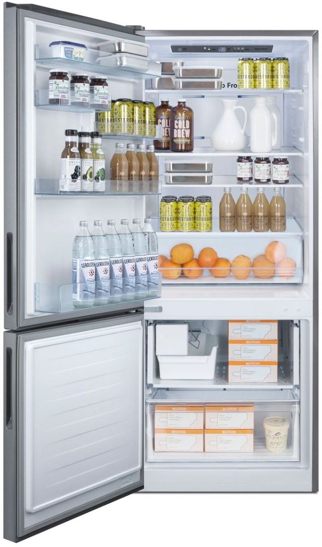 Summit® 28 in. 14.6 Cu. Ft. Stainless Steel Counter Depth Bottom Freezer Refrigerator-2