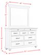 Elements International Slater 4-Piece Antique White King Platform Bedroom Set-1