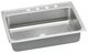 Elkay Lustertone® Classic Lustrous Satin Stainless Steel 31" x 22" x 7" 2-Hole Single Bowl Drop-in ADA Sink with Quick-clip-0