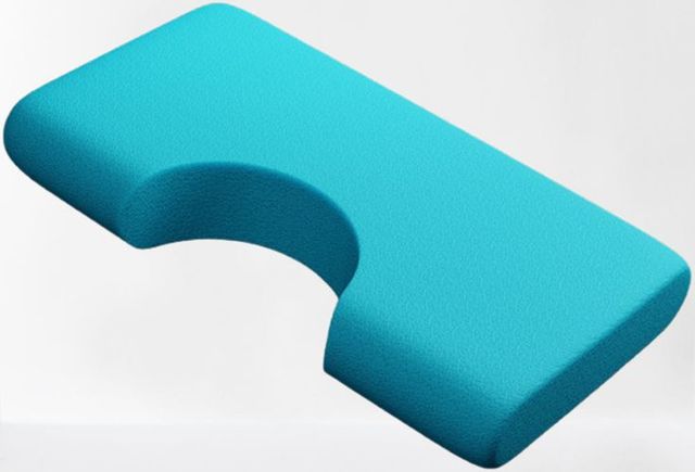 Grand oreiller dormeur latéral en mousse mémoire à profil moyen de Blu Sleep Air-3