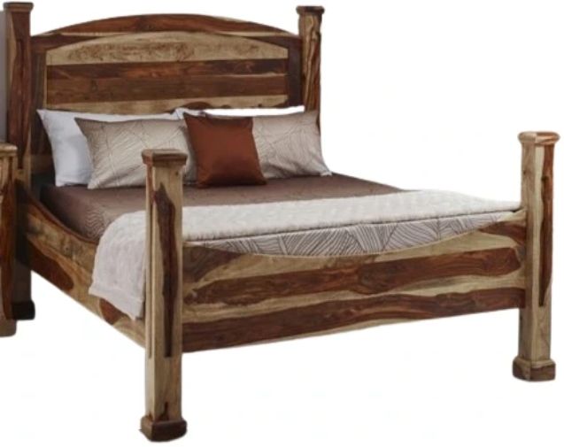 Jaipur Furniture Tahoe Brown Queen Panel Bed-0