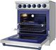 Thor Kitchen Gordon Ramsay Series 30" Stainless Steel Pro Style Electric Range with Precision Knob Control & Blue Hardware-4