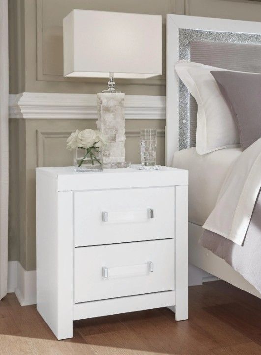 Signature Design by Ashley® Raechalla White Nightstand-1