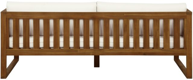 Linon Daylen Brown/Natural Fabric/Wood Outdoor Daybed -4