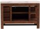 Furniture Classics Russel Natural Island with Beige Marble Top-3