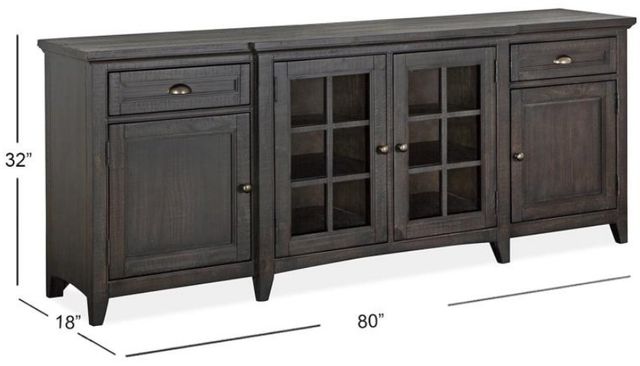 Magnussen Home® Westley Falls Graphite 80" Console-2