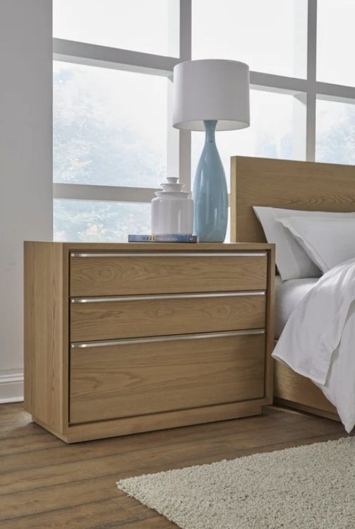 Modus Furniture One Bisque Nightstand with USB Charging-1
