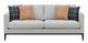 Coaster® Apperson Light Grey Cushioned Back Sofa-1