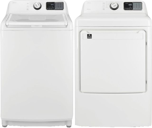 Midea® White Laundry Pair-0