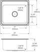 Elkay Lustertone® Classic Lustrous Satin 25" x 22" x 10-3/8" 4-Hole Single Bowl Drop-In Sink-3