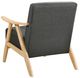 Homelegance® Damala Dark Gray/Natural Accent Chair-4